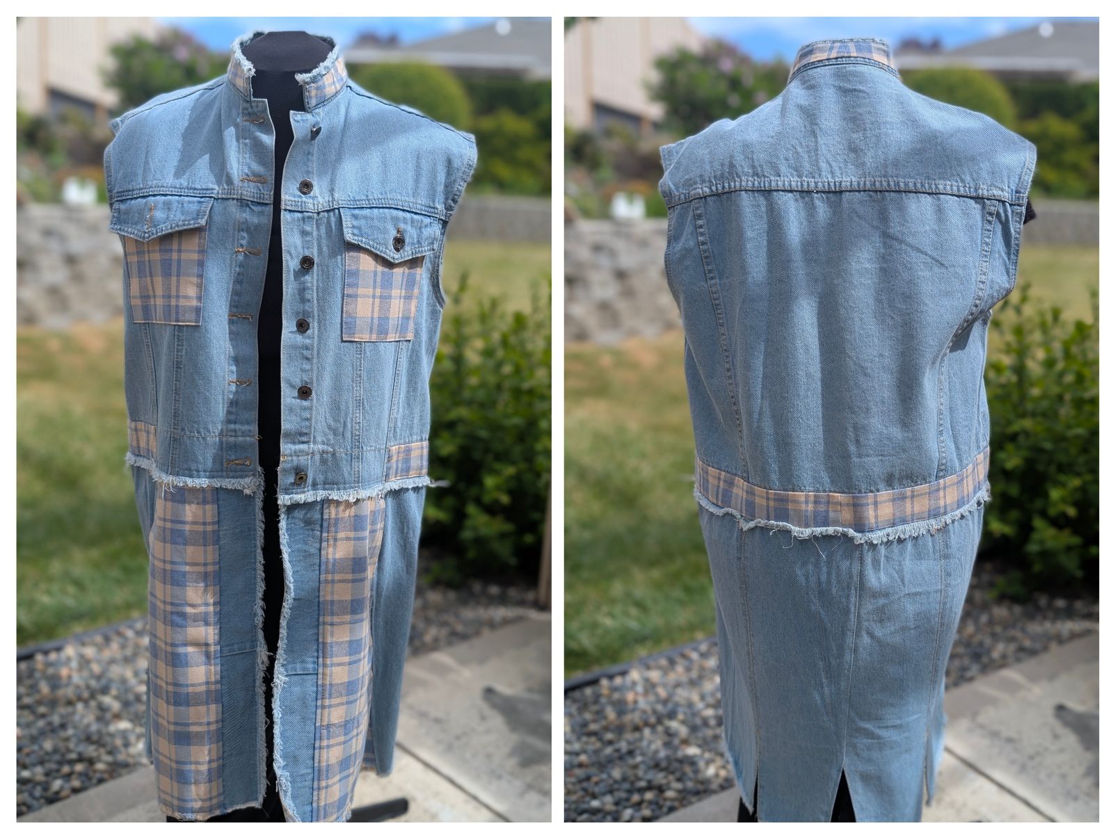 Denim Vests by Free Yourself Upcycles